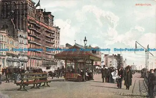 R672494 Brighton. Die Promenade und das Grand Hotel. 1912