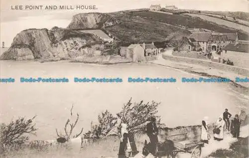 R672506 Lee Point and Mill House. Bildbriefpapier. Serie Pfau. Sepia Ti