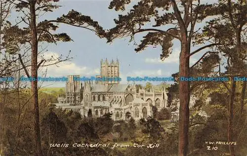 R673166 Wells Cathedral From Tor Hill. T.W. Phillips