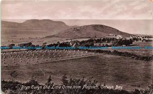 R672586 Colwyn Bay. Bryn Euryn und Little Orme von Flagstaff. Valentines Serie