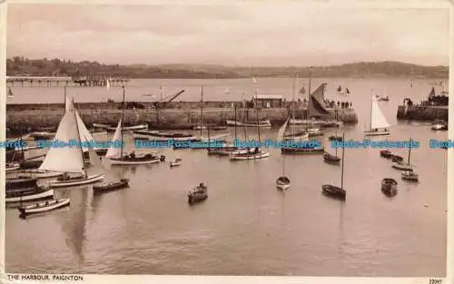 R672591 Paignton. Der Hafen. Postkarte. 1939