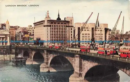 R672611 London. London Bridge. Valentinstag. Valesque. 1952