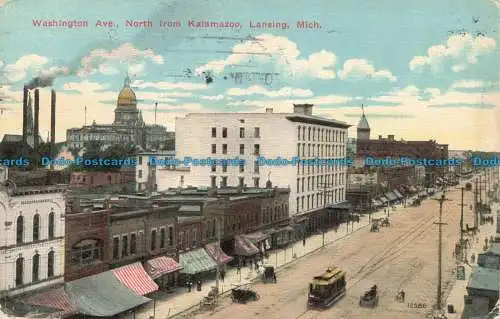 R673245 Mich. Washington Ave. North von Kalamazoo. Lansing. 1911