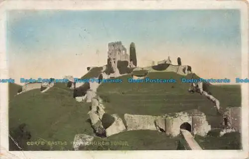 R672664 Corfe Castle. vom Kirchturm. 1911