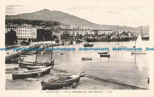 R672682 Ajaccio. Vue Generale des Quais. LL. 7. Levy et Neurdein Reunis