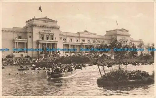 R673317 Wembley. Canada Building und Lake British Empire Ausstellung. Campbell Gr