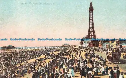 R672748 Feiertag in Blackpool. Postkarte