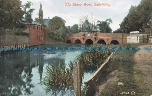 R673352 Godalming. Der Fluss Wey. Valentine Serie