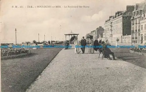 R672775 Boulogne sur Mer. Le Boulevard Ste. Beuve. B.M