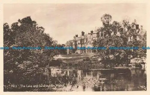 R673395 The Lake and Sandringham House. H. Coates