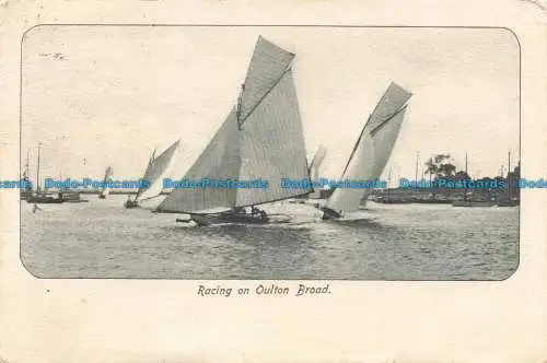 R673399 Rennen auf Oulton Broad. J. W. Dent. Rennserie