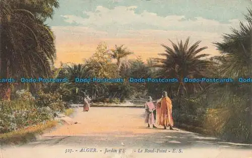 R673402 Alger. Jardin. Le Rond Point