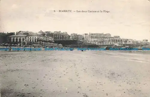 R673555 Biarritz. Les Deux Casinos et la Plage