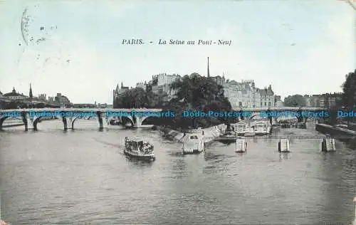 R673598 Paris. La Seine au Pont. Neuf