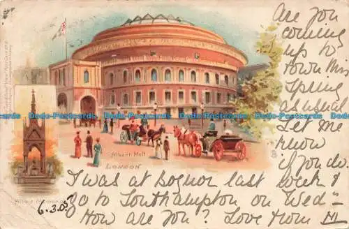 R673750 London. Albert Hall. stecken. Ansicht. Nr. 8