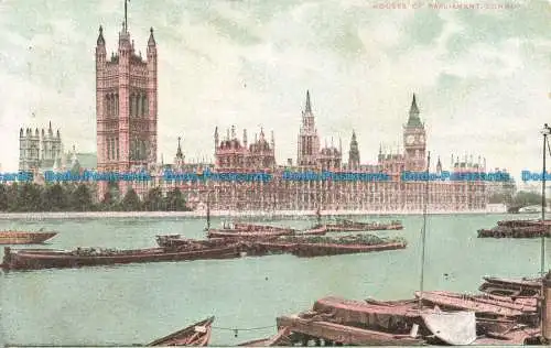 R673863 London. Houses of Parliament. 1907