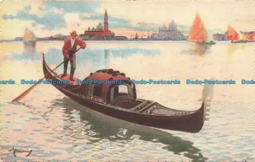 R673904 Venezia. Gondola e Isola S.Giorgio. A. Scrocchi