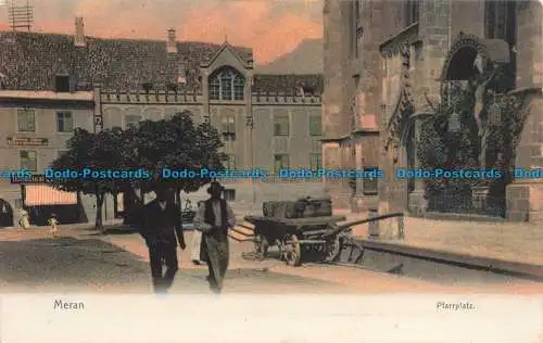 R674481 Meran. Pfarrplatz. Postkarte