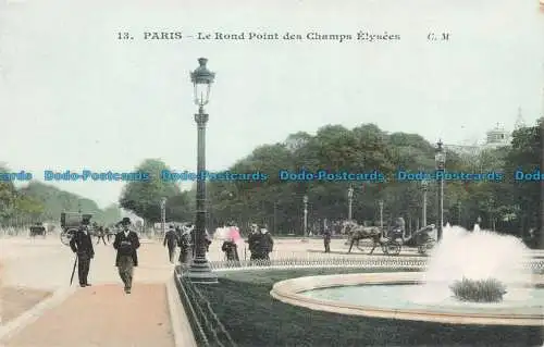R674488 Paris. Le Rond Point des Champs Elysees. C.M