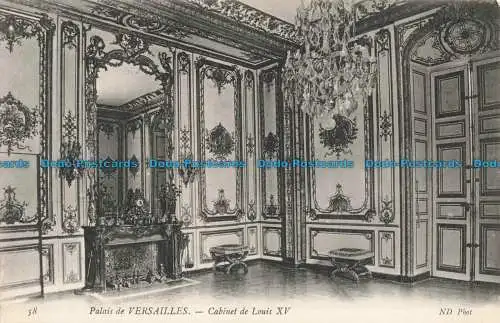 R674499 Palais de Versailles. Cabinet de Louis XV. ND. Fot. 1908