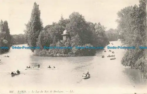 R674503 Paris. Le Lac du Bois de Boulogne. LL. 401. 1908