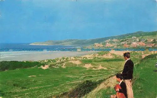 R674010 Woolacombe Sands and Morte Point. Taw Valley Großhandel. 1967