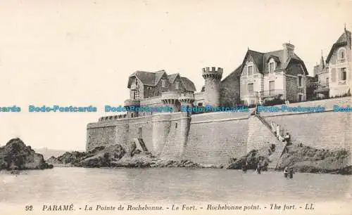 R674586 Parame. La Pointe de Rochebonne. Le Port. LL. 92. Levy et Neurdein Reuni