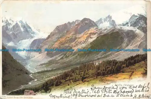 R674610 Arolla. Wallis. Burgy Lith. 1906