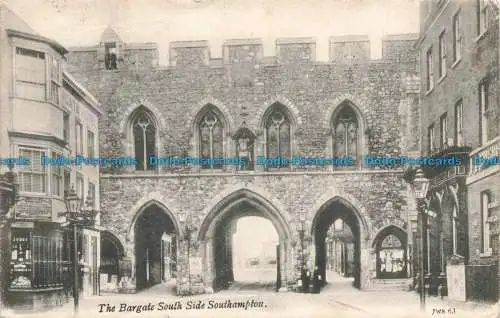 R674074 Southampton. Das Bargate. Südseite. J. Welch. 1911