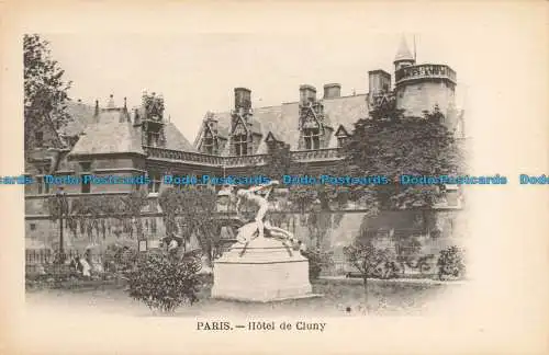 R674636 Paris. Hotel de Cluny. Postkarte