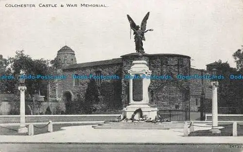 R674100 Colchester Castle and War Memorial. Photochrom. Exklusive Grano Serie