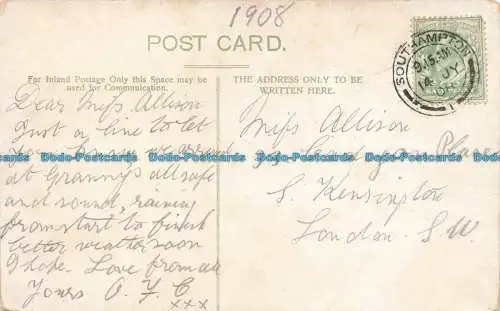 R674101 Southampton. Altes Tor. Postkarte. 1908