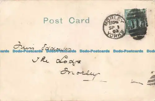 R674687 Hatte eine schöne Zeit. von Maria. Frau tanzt. Postkarte. 1902