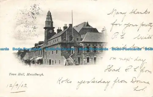 R675200 Musselburgh. Rathaus. 1902