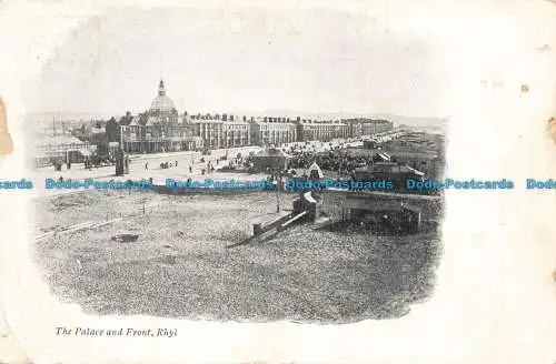 R674718 Rhyl. Palast und Front. 1904