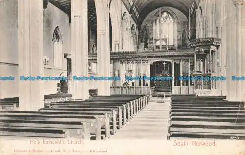 R675219 South Norwood. Holy Innocent Church. Deacock Emporium. 1909