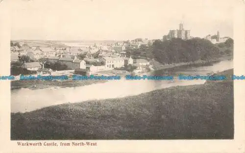 R674211 Warkworth Castle. aus Nordwesten. G. W. W. 1904