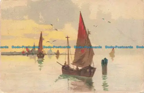 R674794 Segelboote. Postkarte. 1903