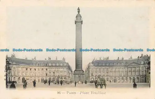 R674249 Paris. Vendome platzieren. Postkarte