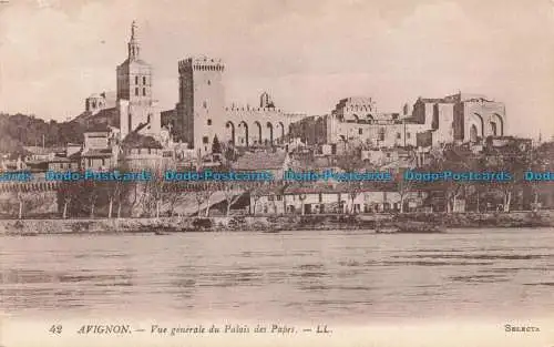 R674259 Avignon. Vue Generale du Palais des Papes. LL. 42. Selecta. Levy Fils