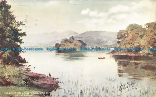 R674834 Inseln am Lake Windermere. L. und N.W. Eisenbahn. 1906