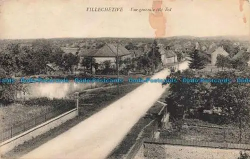 R674291 Villechetive. Vue Generale cote Est. Hermann et Morel. 1939