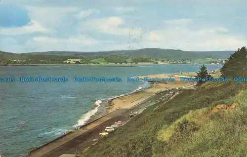 R675338 Exmouth. Der Strand und die Klippen. 1966