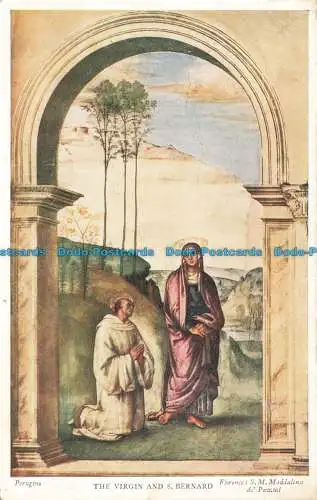 R676309 Florence. S. M. Maddalena de Pazzi. Die Jungfrau und S. Bernhard. Perugino.