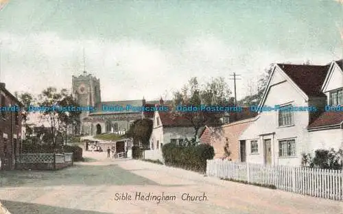 R674338 Sible Hedingham Church. Naturette Bildpostkarten. Christchurch Ser