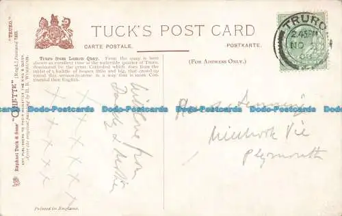 R674349 Truro von Lemon Quay. stecken. Oilette. Postkarte 7463. H. B. Wimbush. 1908