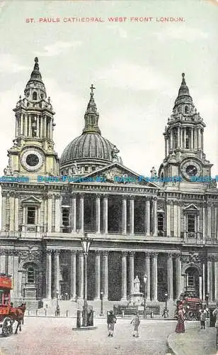 R676331 London. St. Pauls Cathedral Westfront. G. D. und D. The Star Series