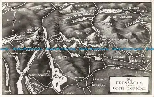 R674358 The Trossachs and Loch Lomond. Valentinstag. RP. 1939