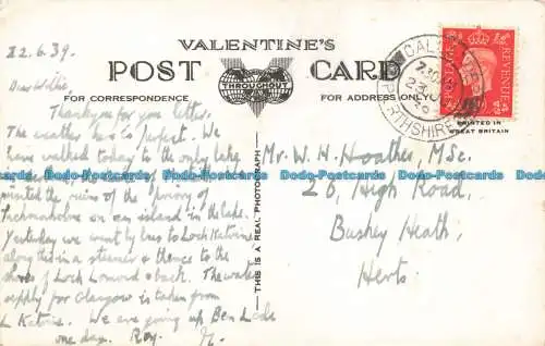 R674358 The Trossachs and Loch Lomond. Valentinstag. RP. 1939