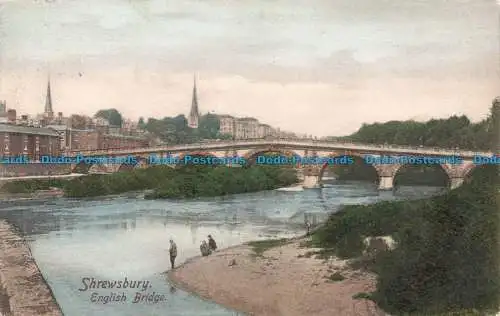 R674913 Shrewsbury. Englische Brücke. F. Frith. Nr. 38093. 1905